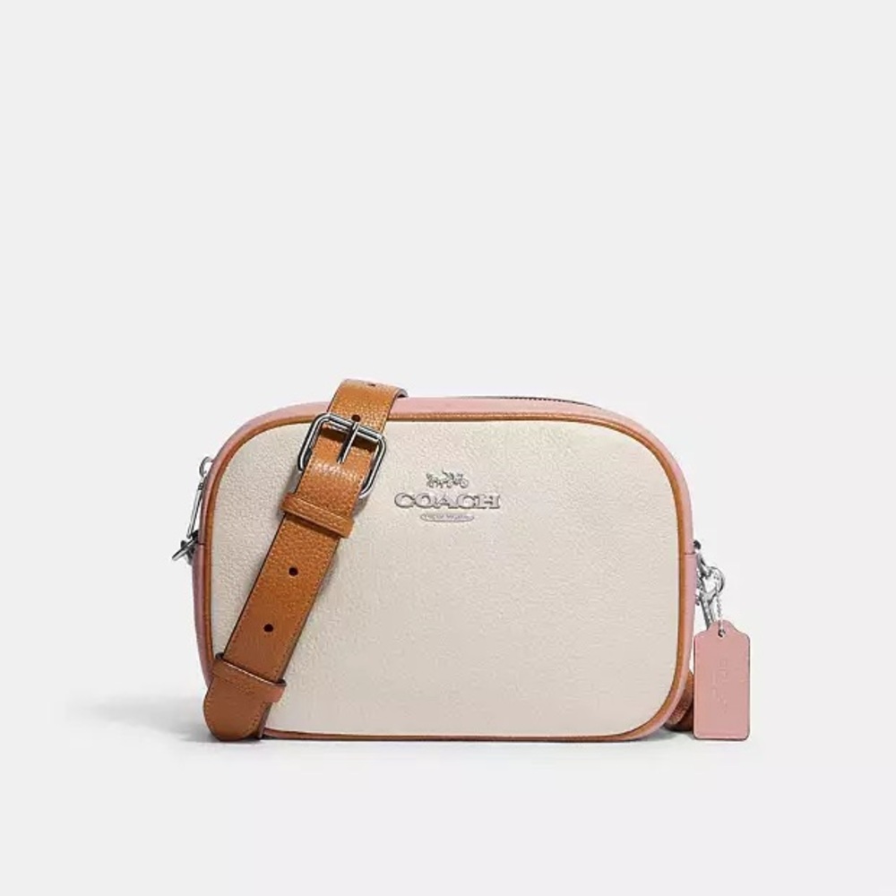 Coach - Jamie Camera Bag In Colorblock, color: CHALK/POWDER PINK MULTI